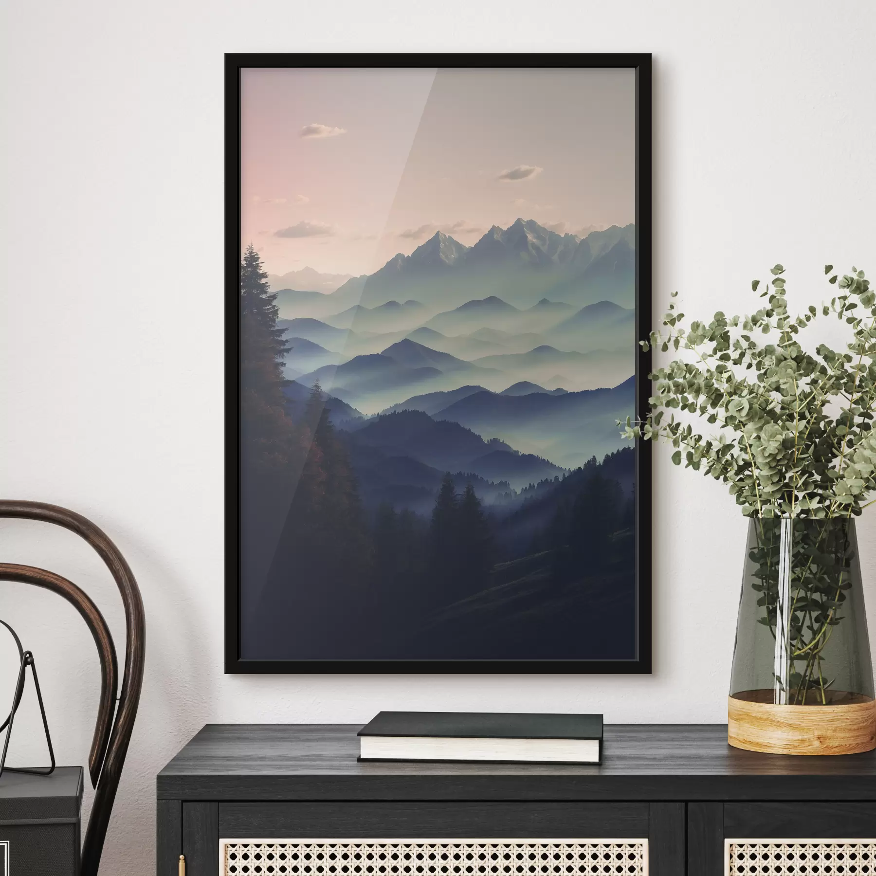 Obraz Pohled na hory v mlze Č. f40851