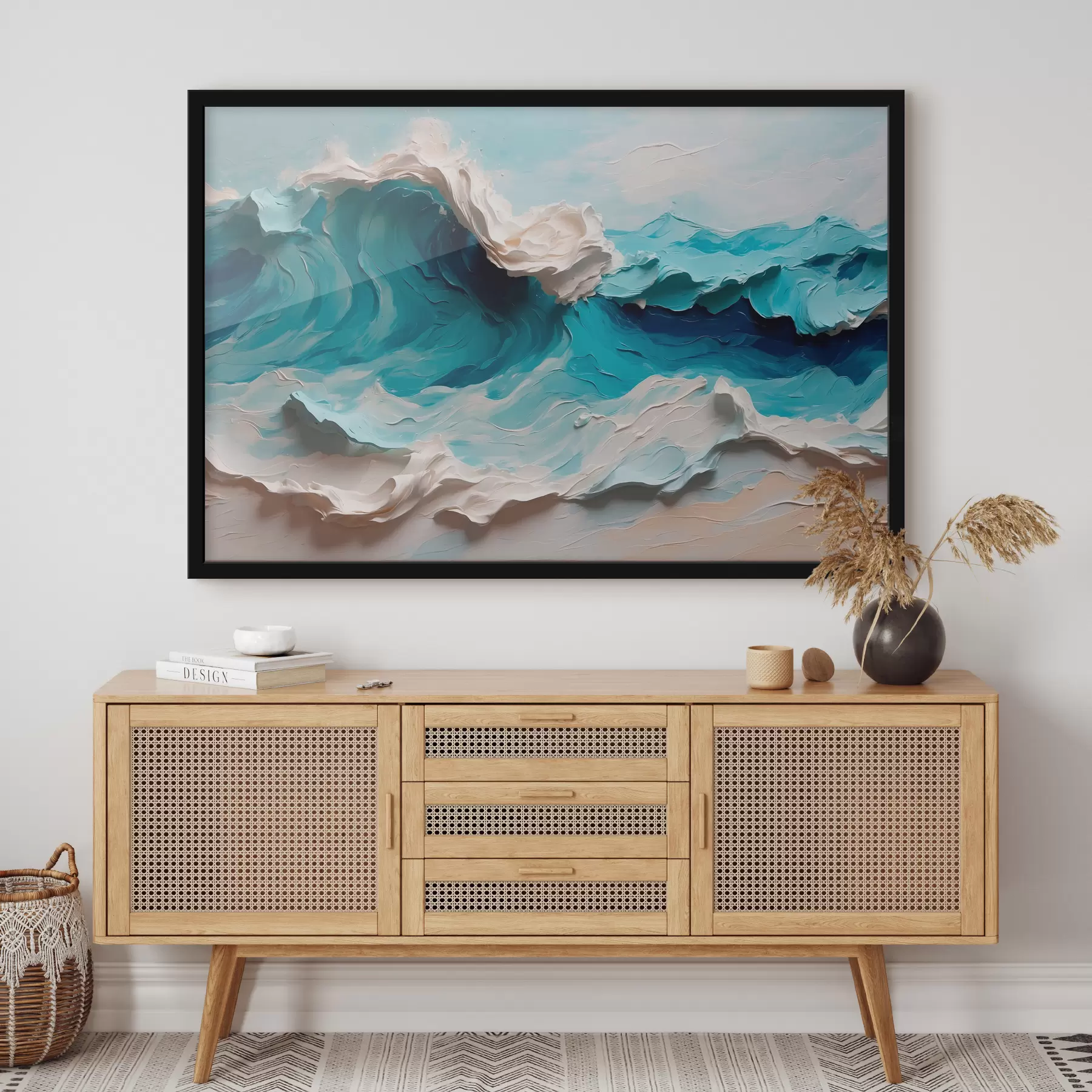 Fototapet Abstraktní mořská vlna v oleji f40867