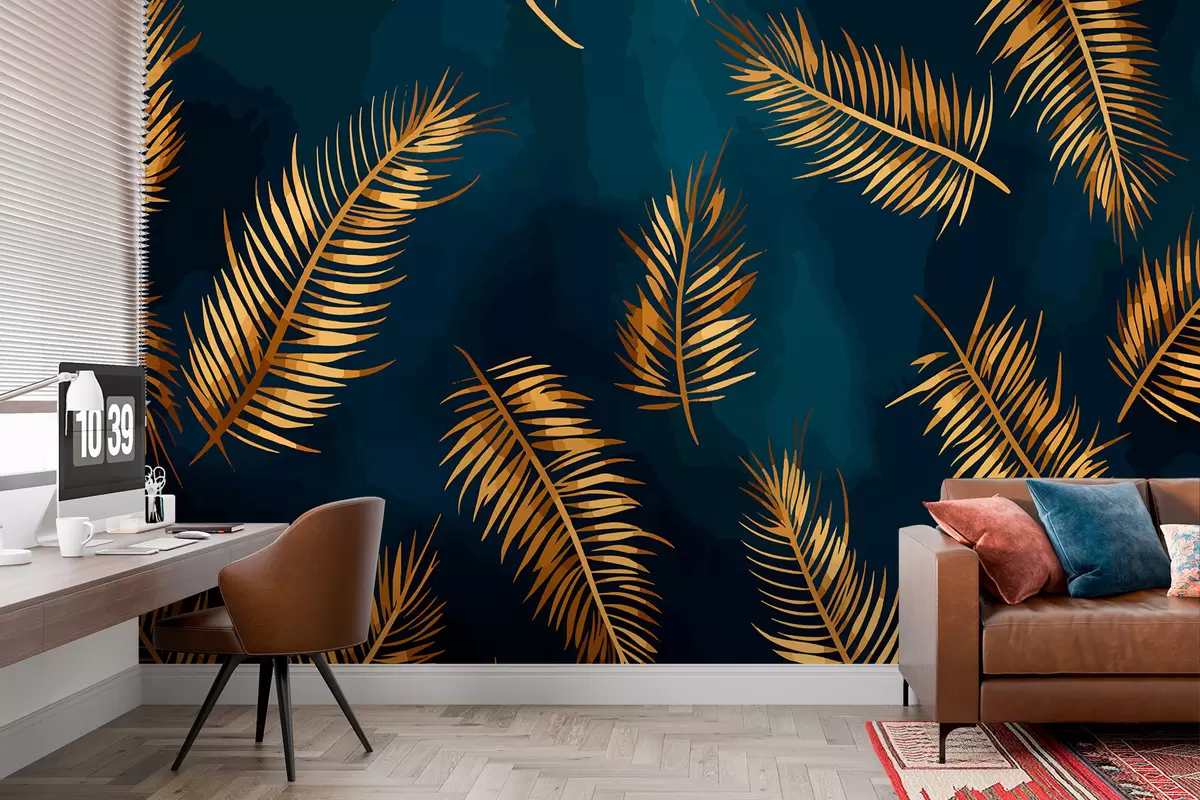 Fototapet Malované listy w01743