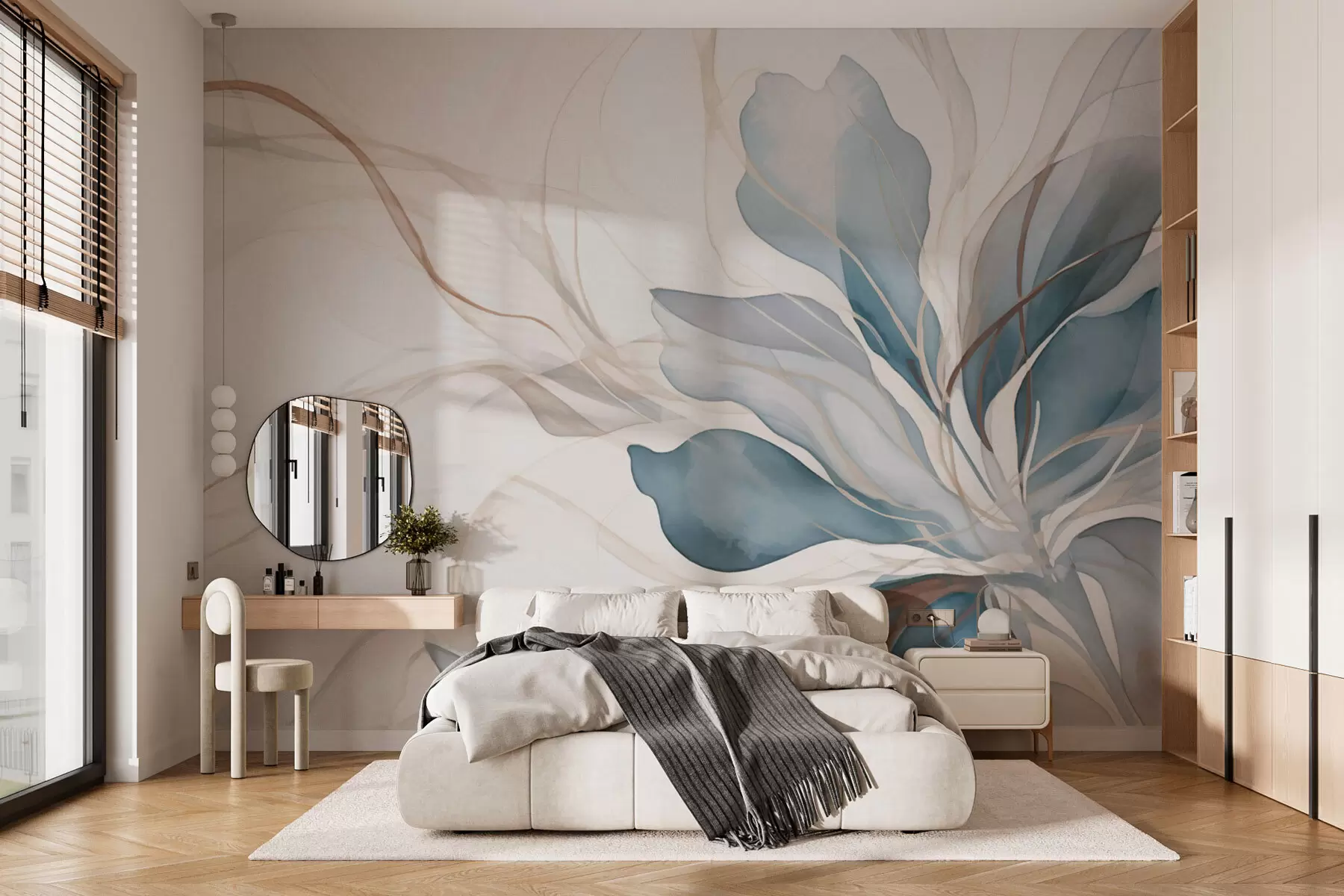 Fototapet Jemná velká květina w01718