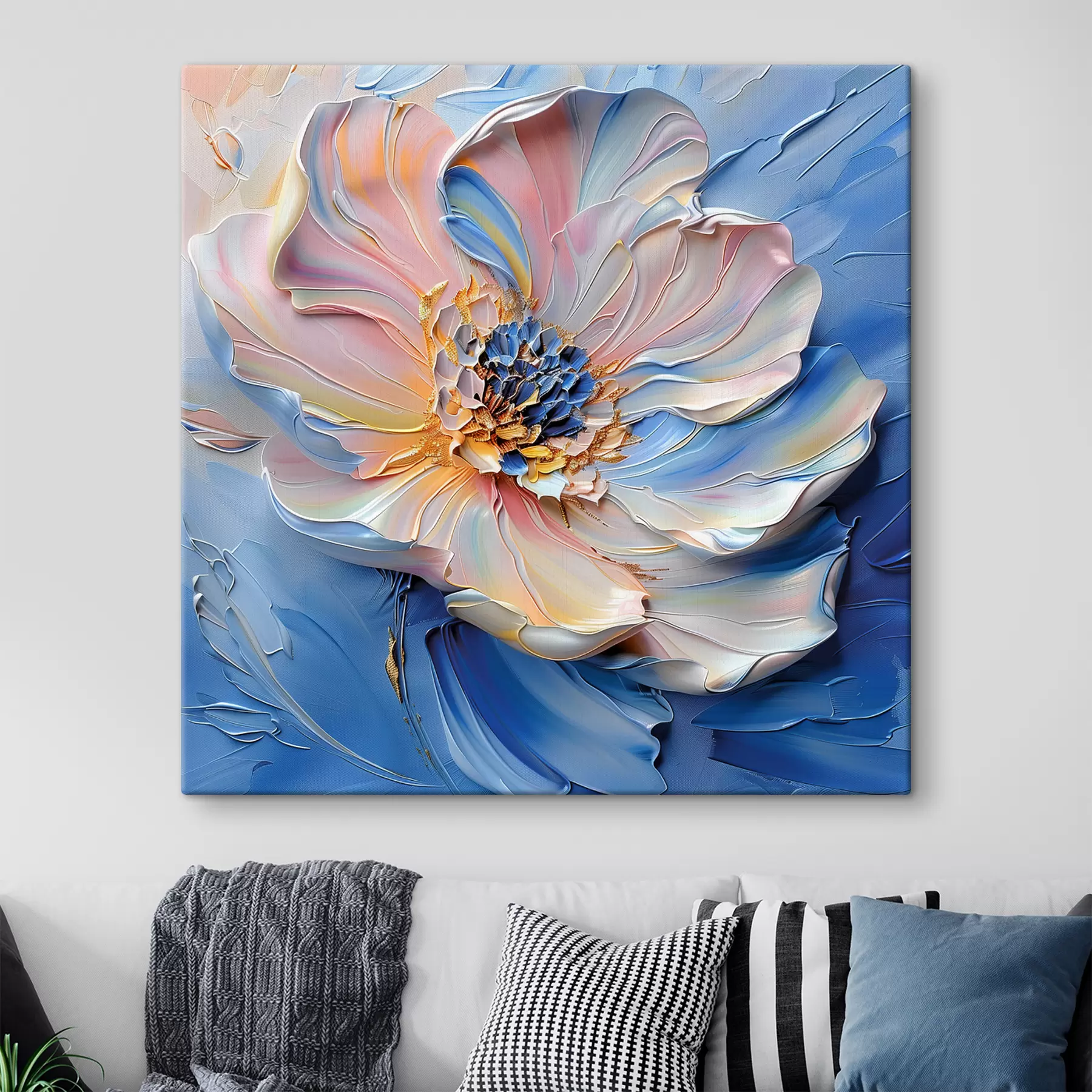 Obraz Obrovské poupě se širokými tahy štětce Č. s40993