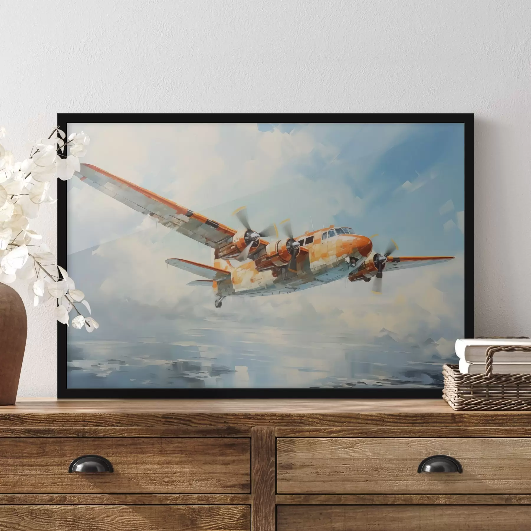 Obraz Letadlo letí po obloze Č. f41239