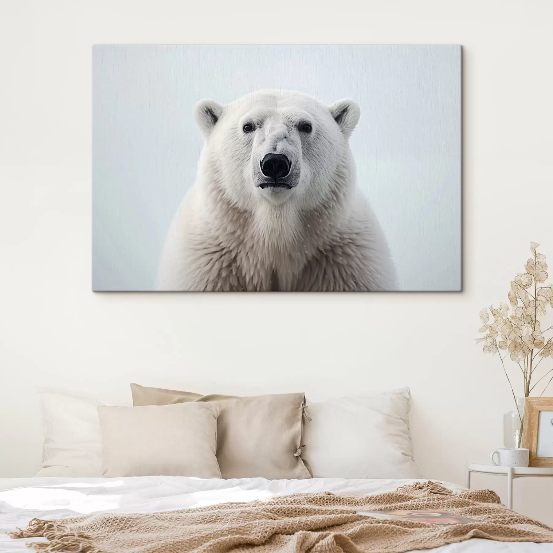 Fototapet Portrét ledního medvěda minimalismus s41285