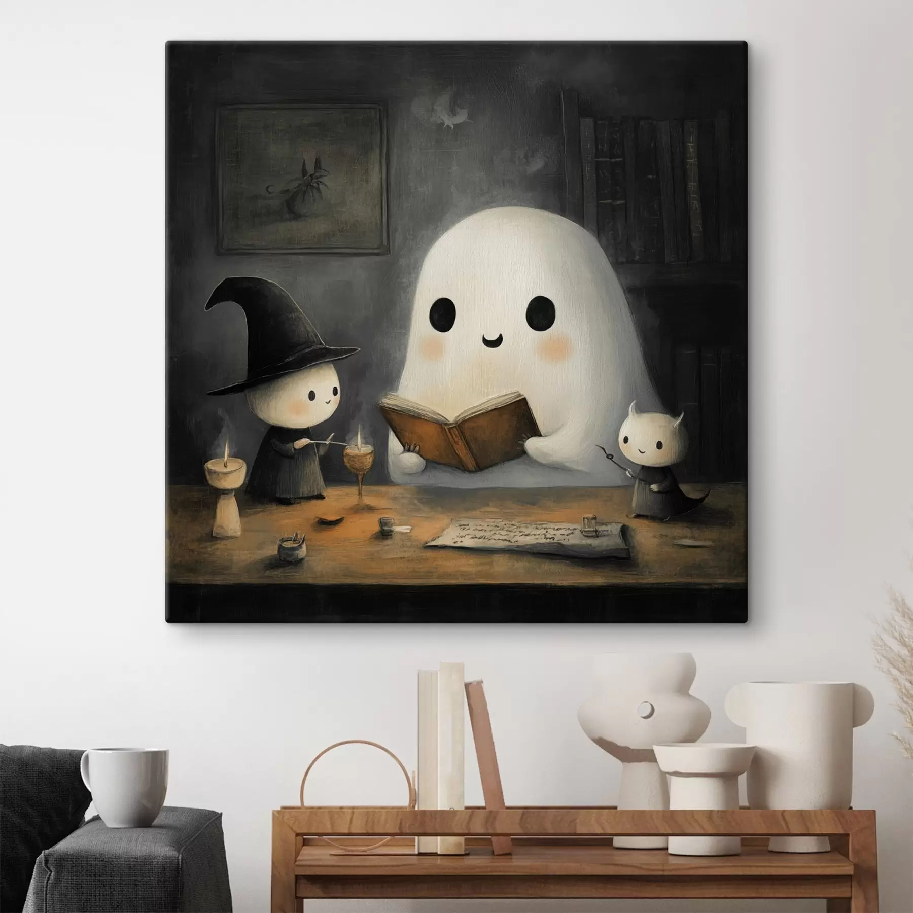 Fototapet Privyd čte svým přátelům knihu s41343