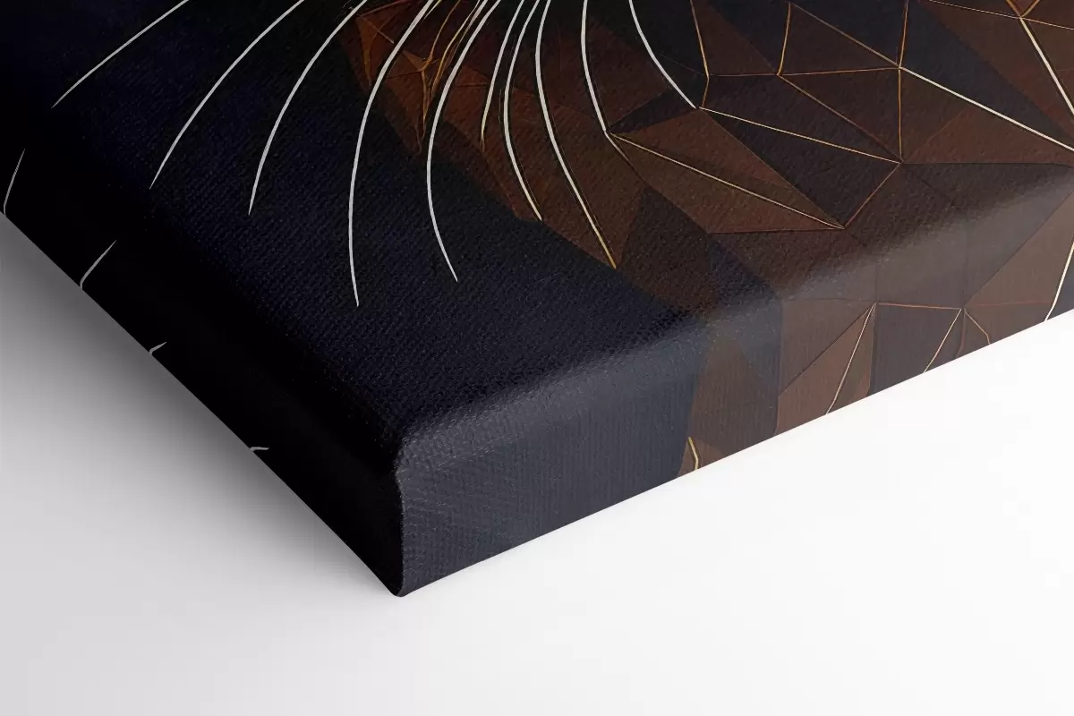 Obraz kočka z geometrických tvarů Č. s41409