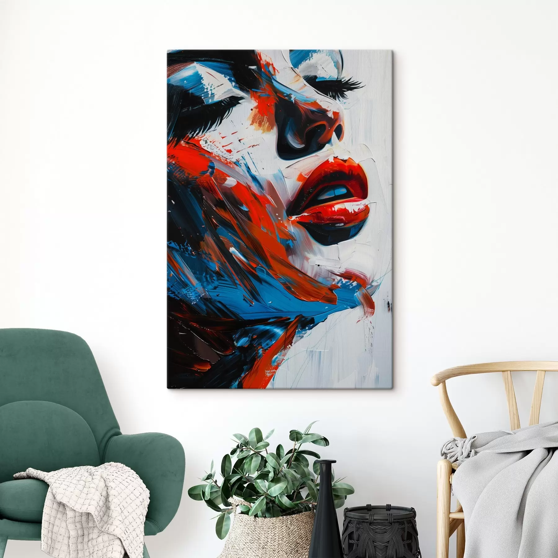 Fototapet Malba ženské tváře s38576