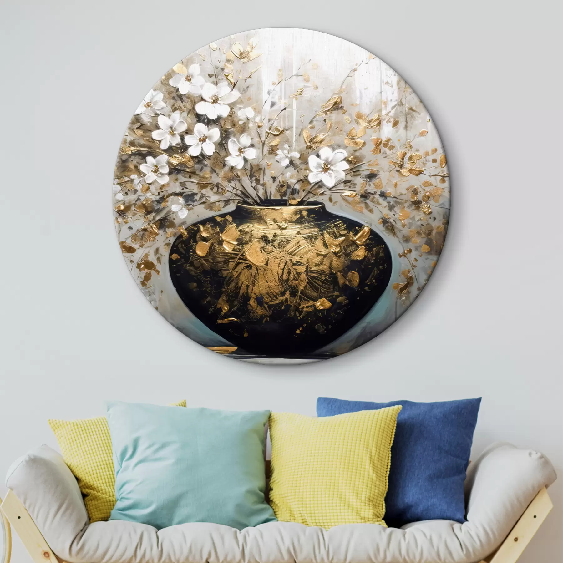 Obraz Velká váza s malými divokými květinami Č. r35377