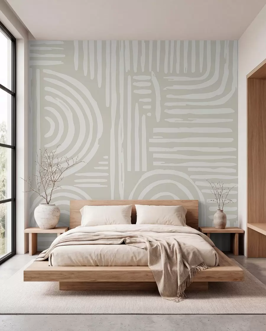 Fototapet Boho design v jemných barvách w01919