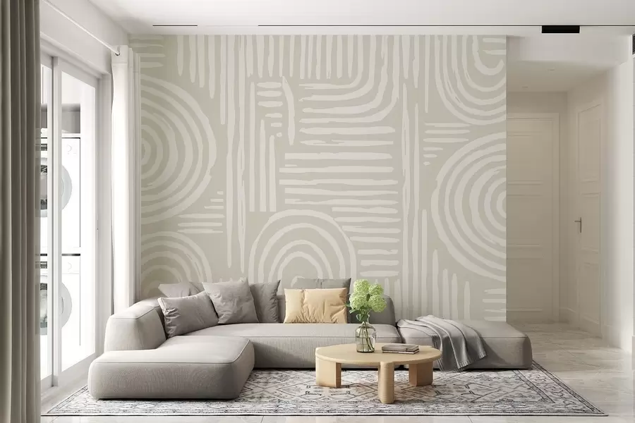 Fototapet Boho design v jemných barvách w01919