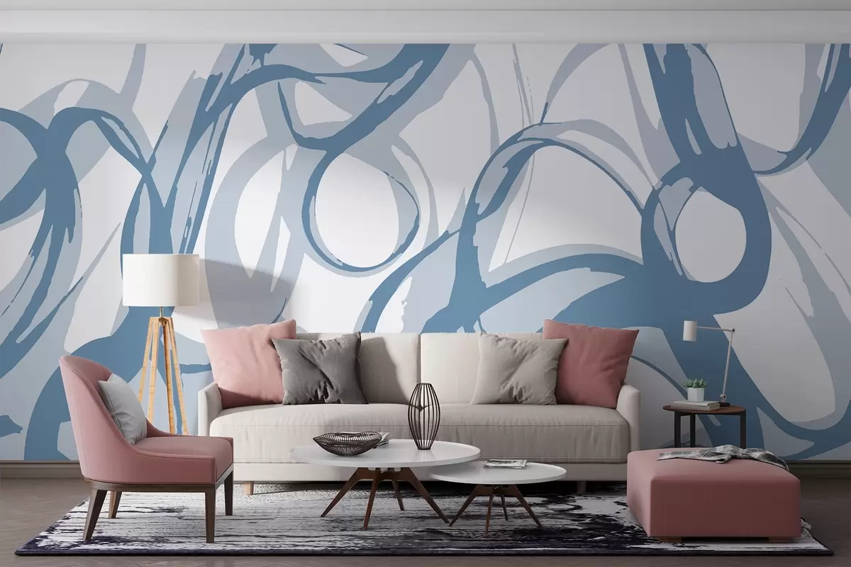 Fototapet Abstraktní vzor s plynulými liniemi w01969v2