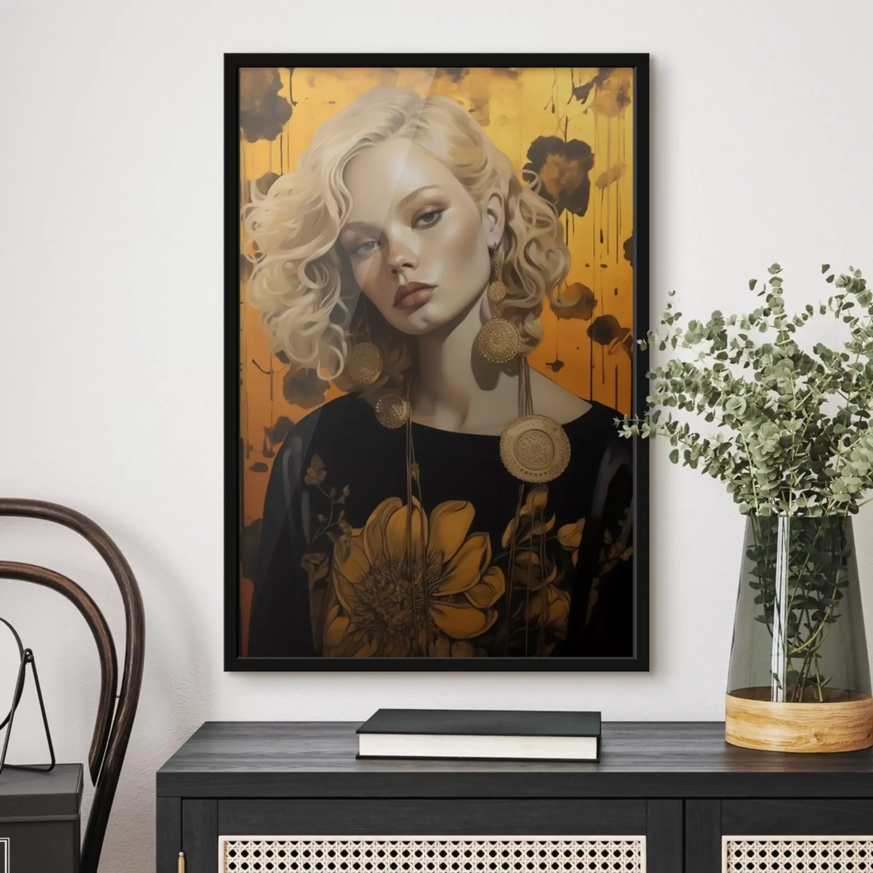 Fototapet Dívka v jasných barvách f41193