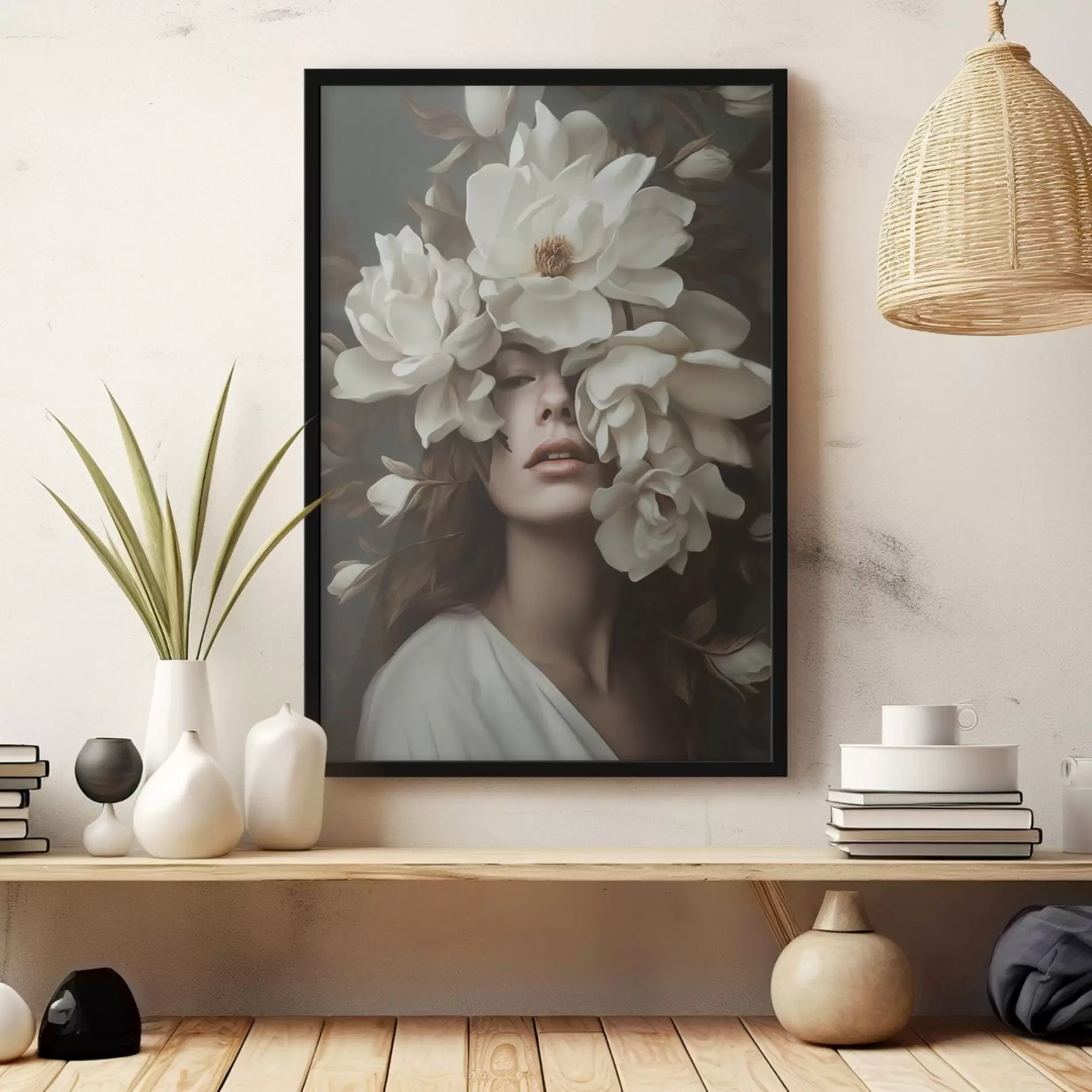 Fototapet Dívka s květinami f41194