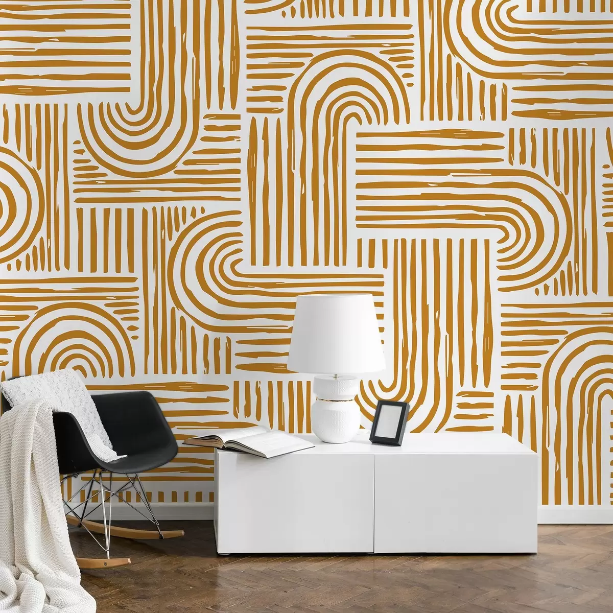 Fototapet Vzor abstraktních linií a křivek u99089v3