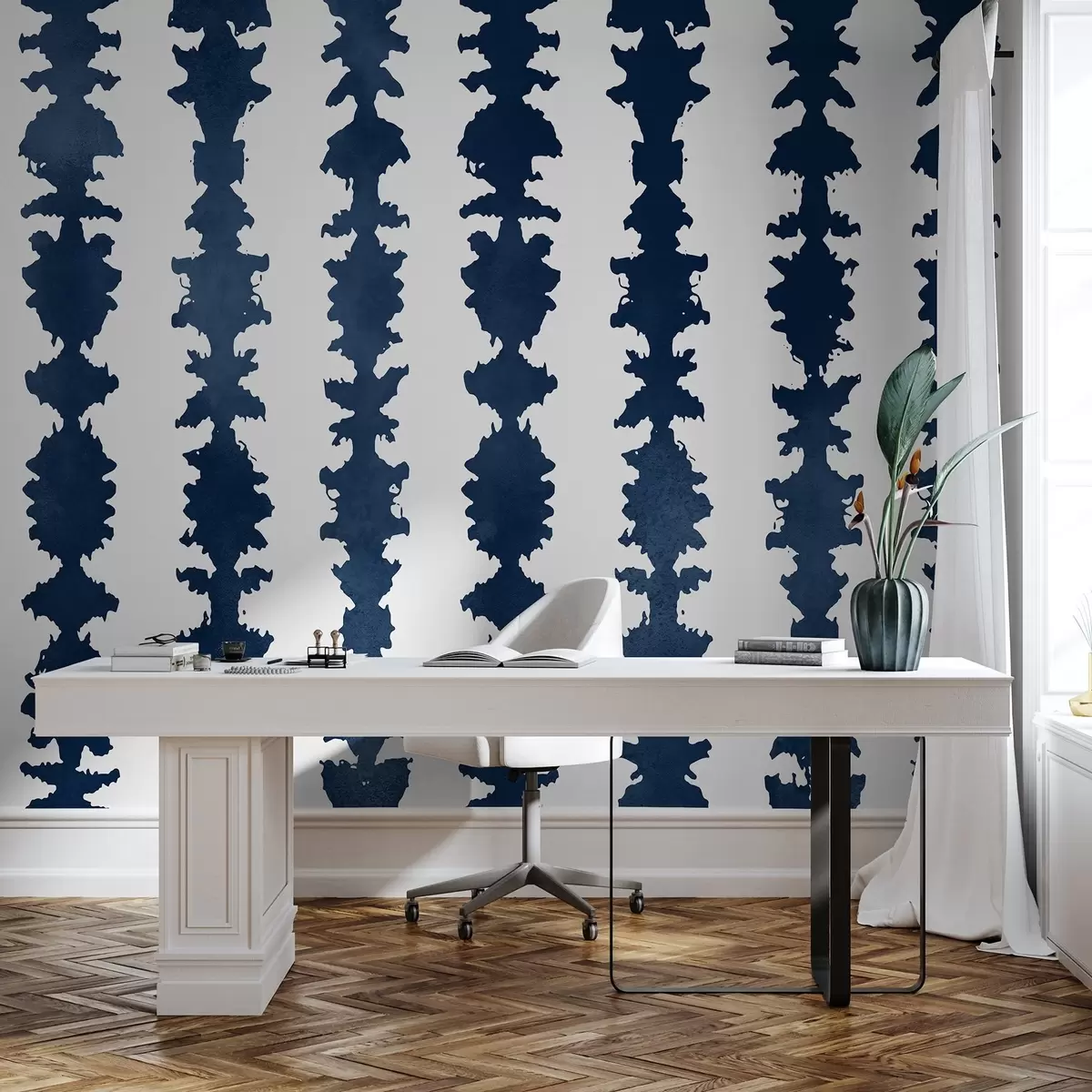 Fototapet Abstraktní design v tmavě modrých tónech u99090