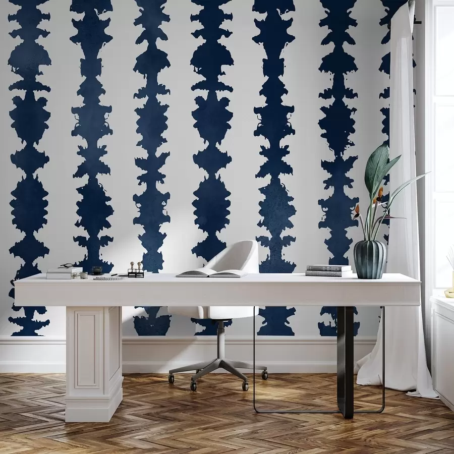 Fototapet Abstraktní design v tmavě modrých tónech u99090