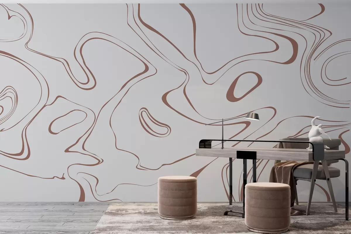 Fototapet Abstraktní linie v neutrálních tónech w00634