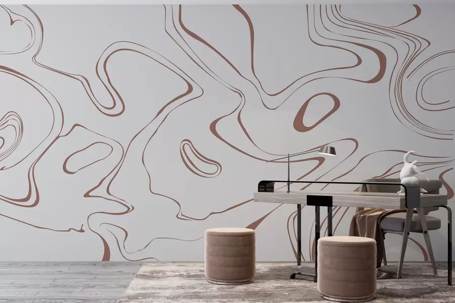 Fototapet Abstraktní linie v neutrálních tónech w00634