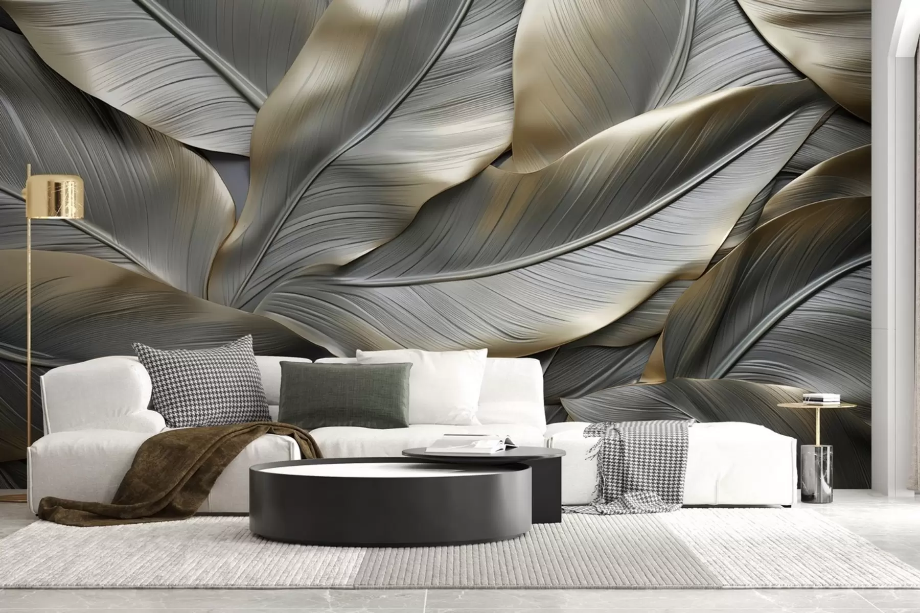 Fototapet Objemové banánové listy w08394