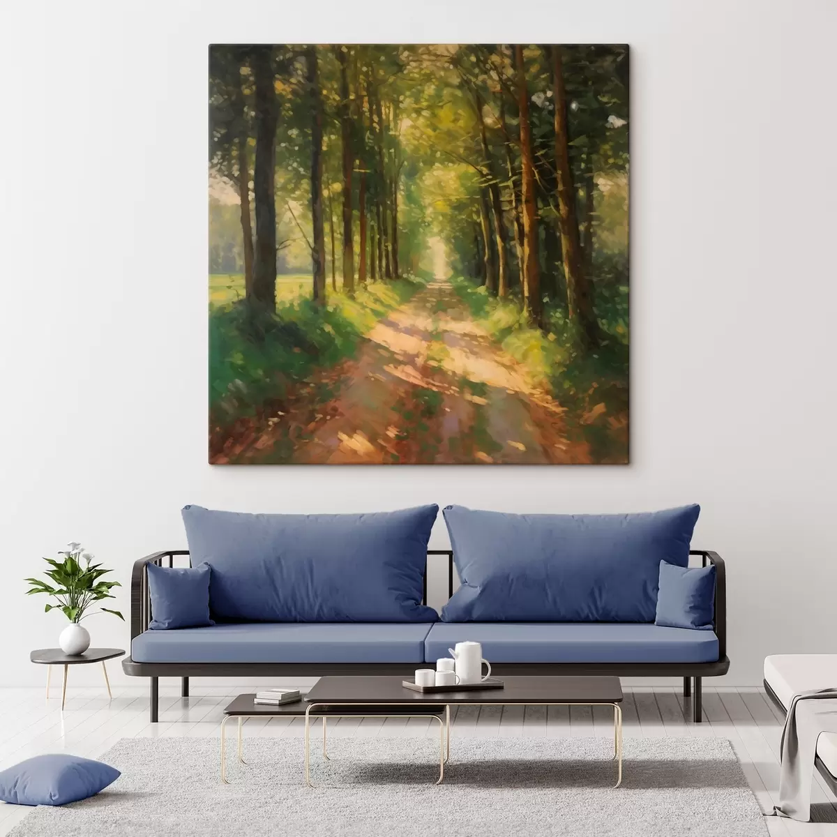 Obraz Lesní cesta ve slunečním světle Č. s41497