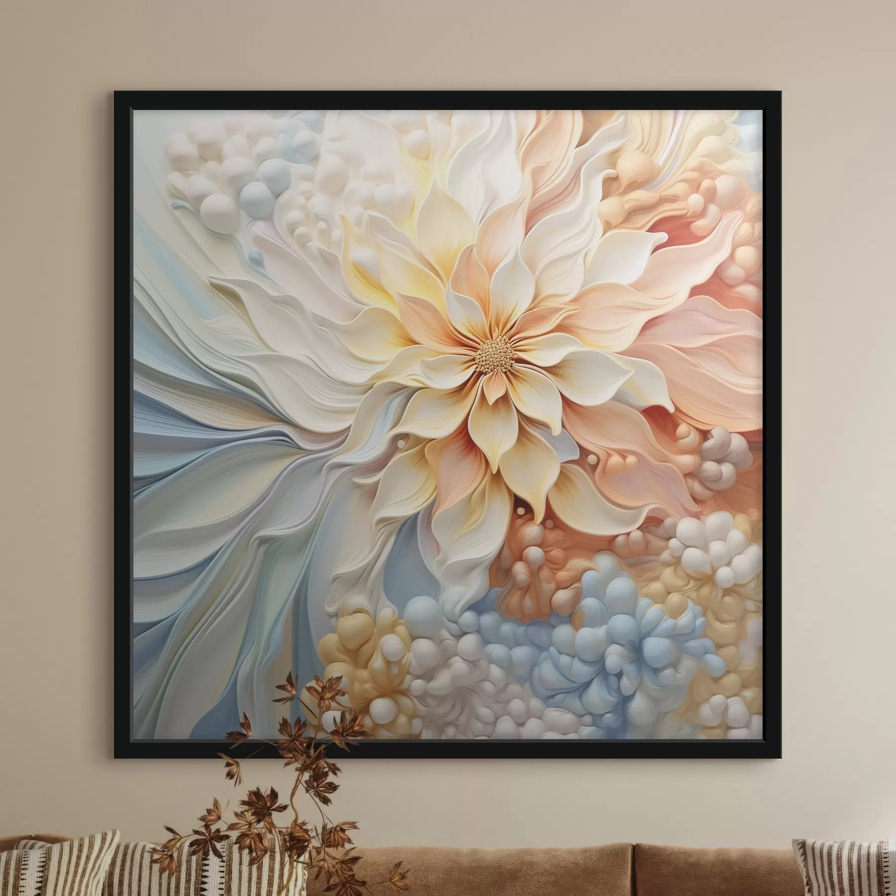 Fototapet Objemový velký květ f41552