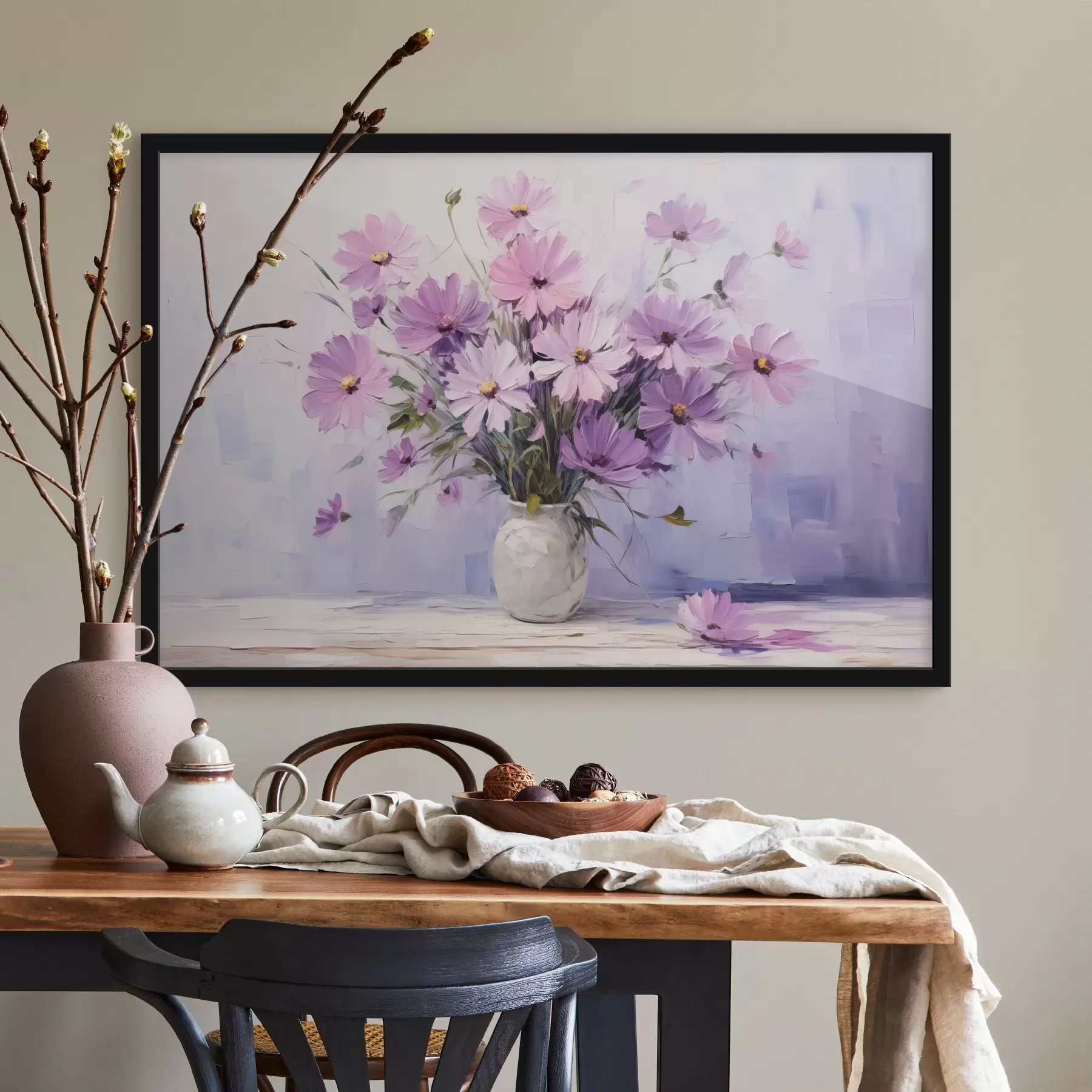 Fototapet Jemné fialové květy ve váze f41475