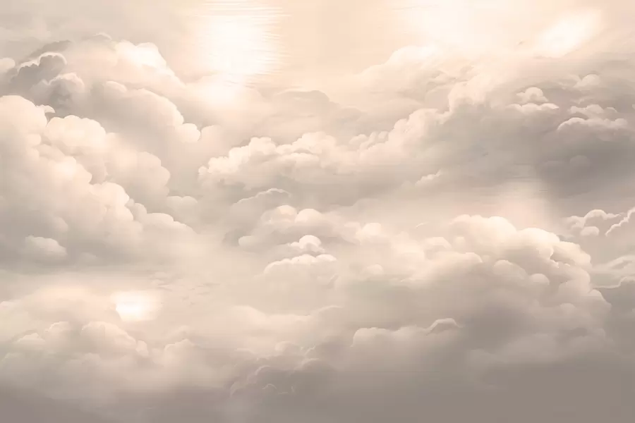 Fototapet Mraky v sépiové barvě w02189