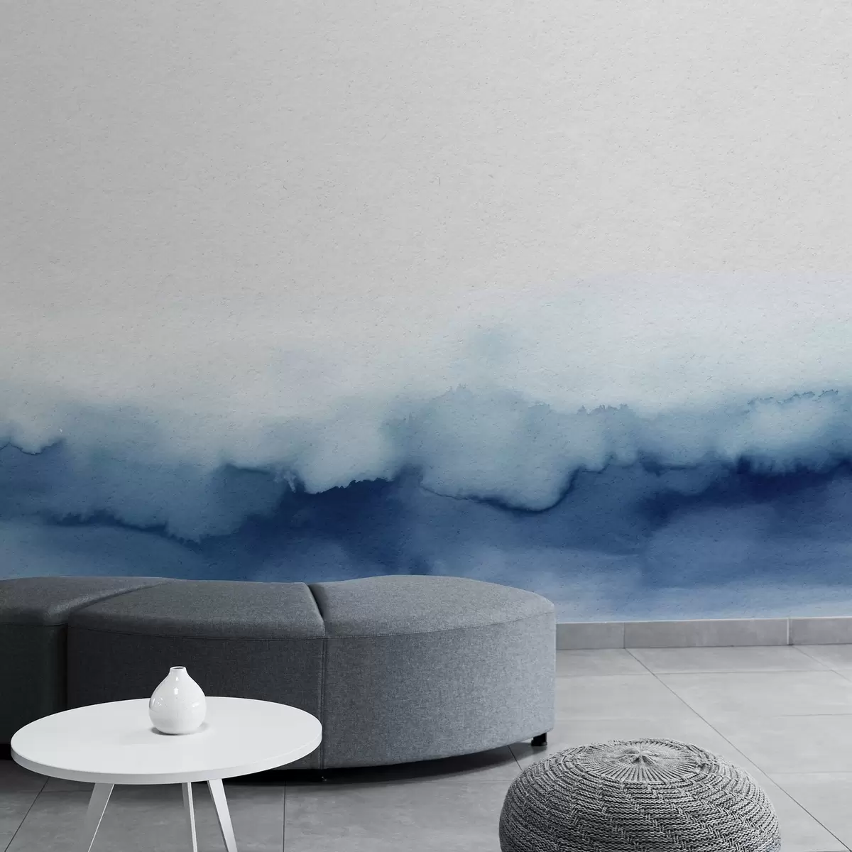 Fototapet Klidné modré odstíny se hladce prolínají u97859