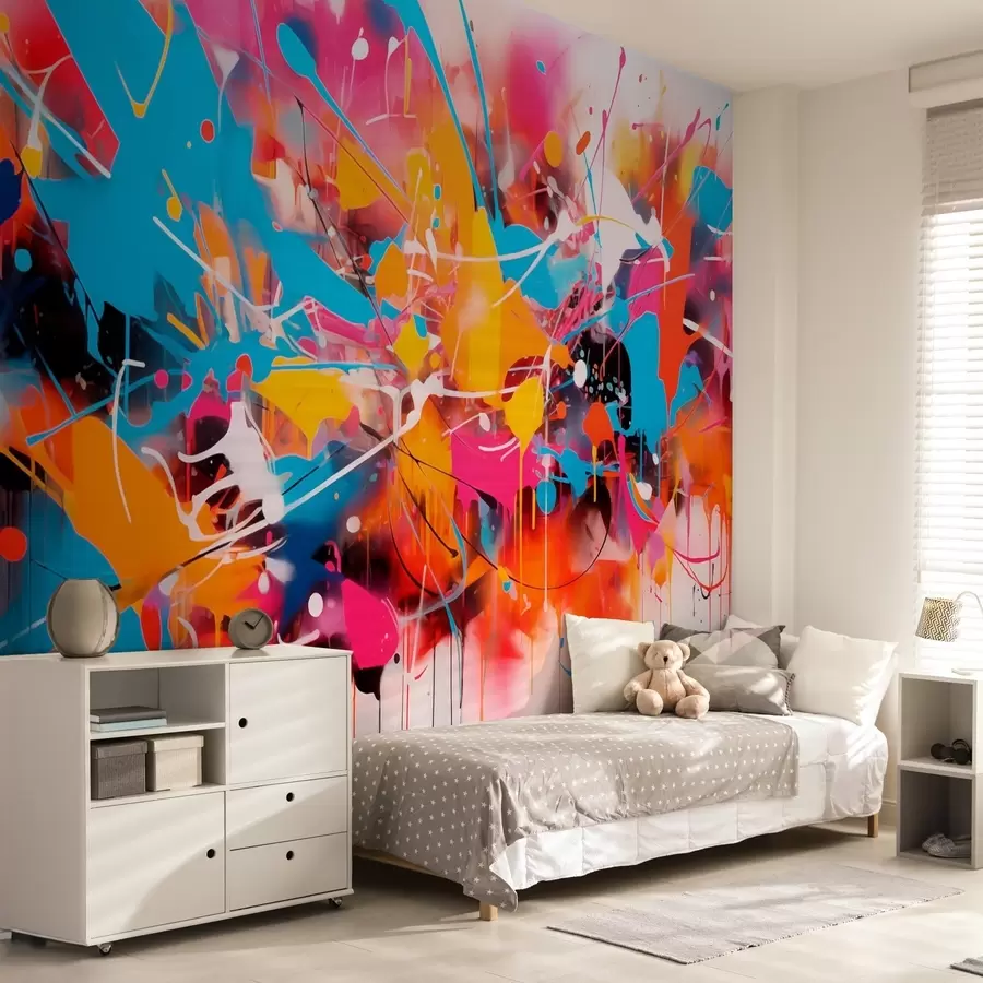 Fototapet Abstraktní střípky jasných barev w02219