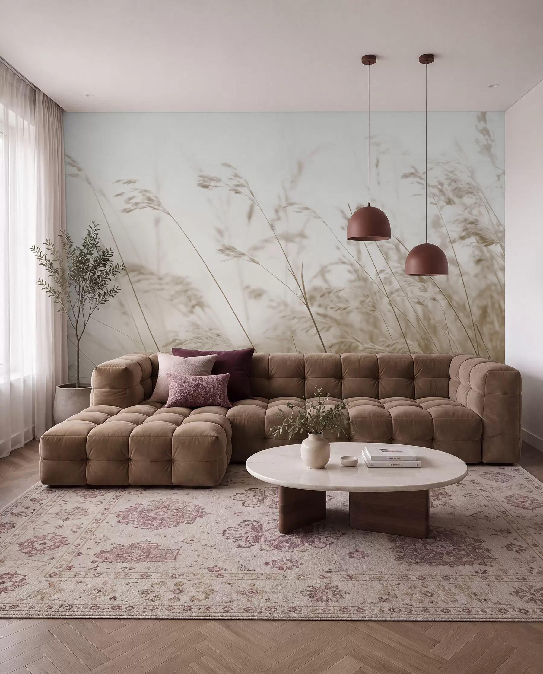 Fototapet Trávy za úsvitu w02250