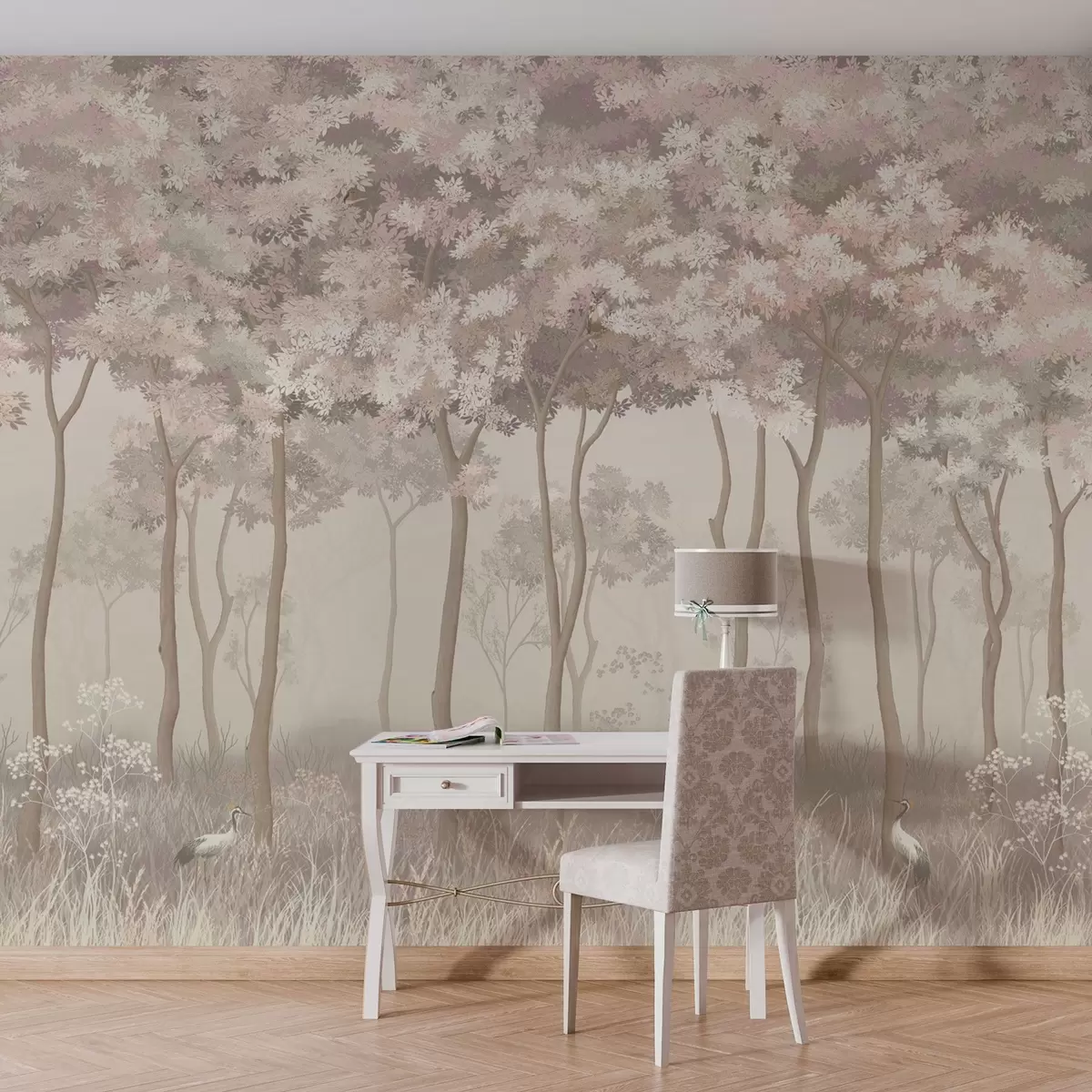 Fototapet Kouzelný pastelový les w02270