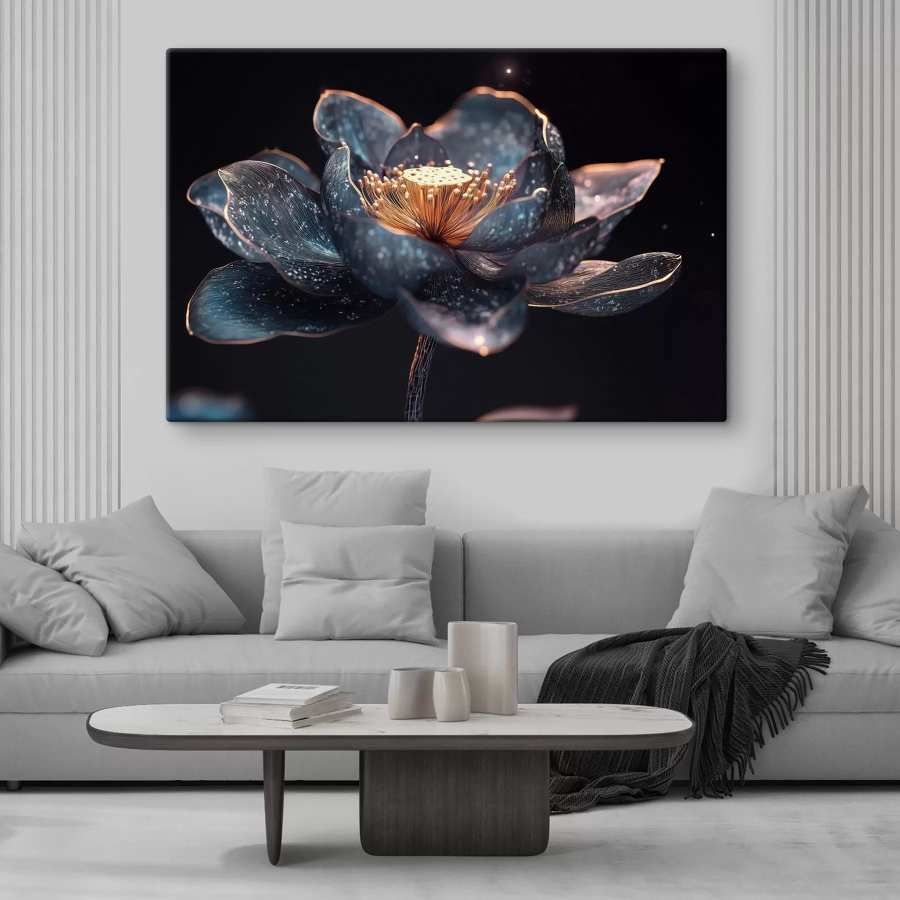 Fototapet Půvabná květina na tmavém pozadí s41837