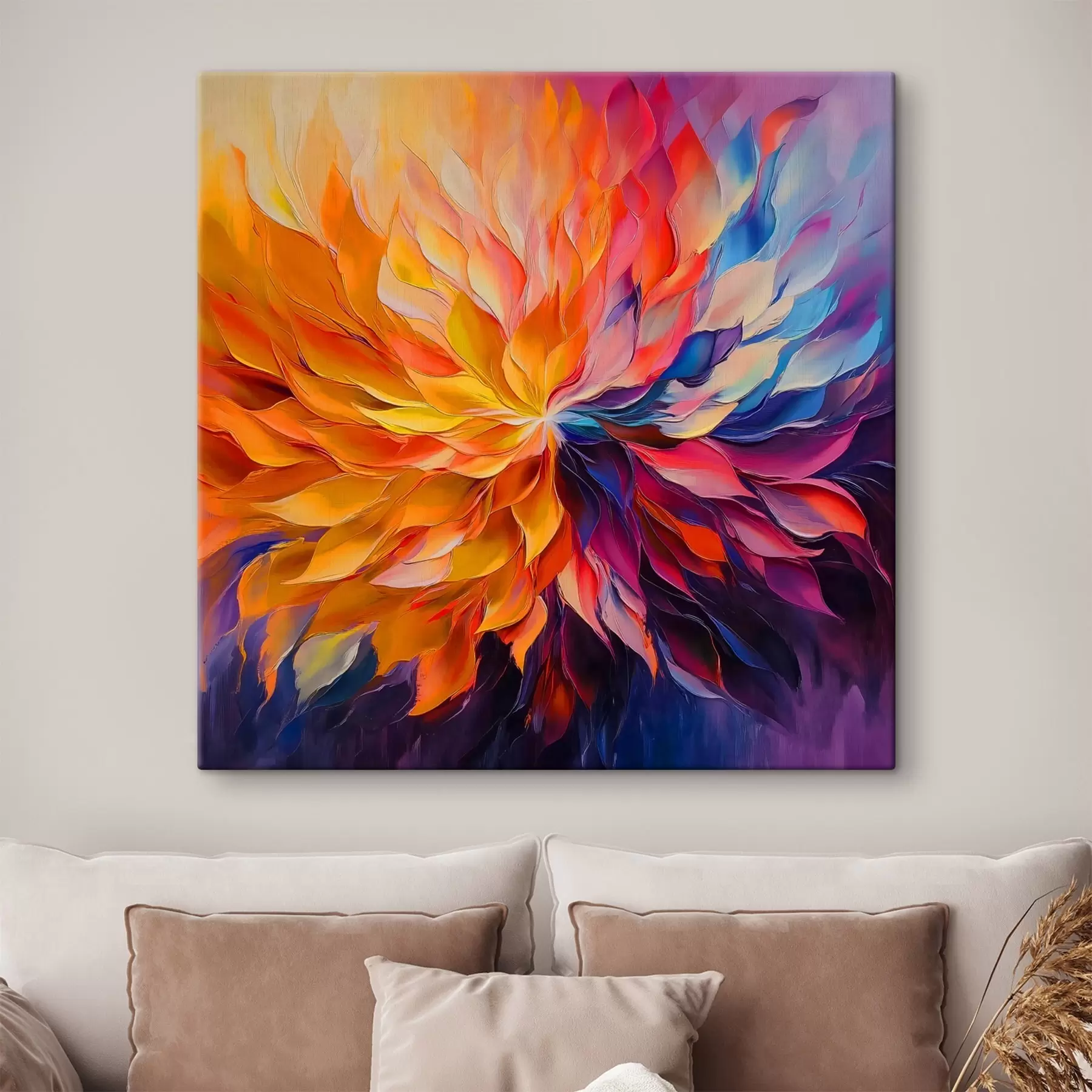 Fototapet Abstraktní exploze barevných okvětních lístků s41814