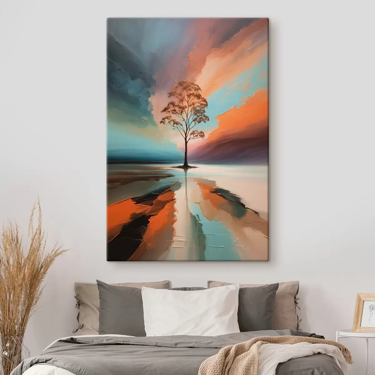 Obraz Strom na abstraktním akrylovém pozadí Č. s41581