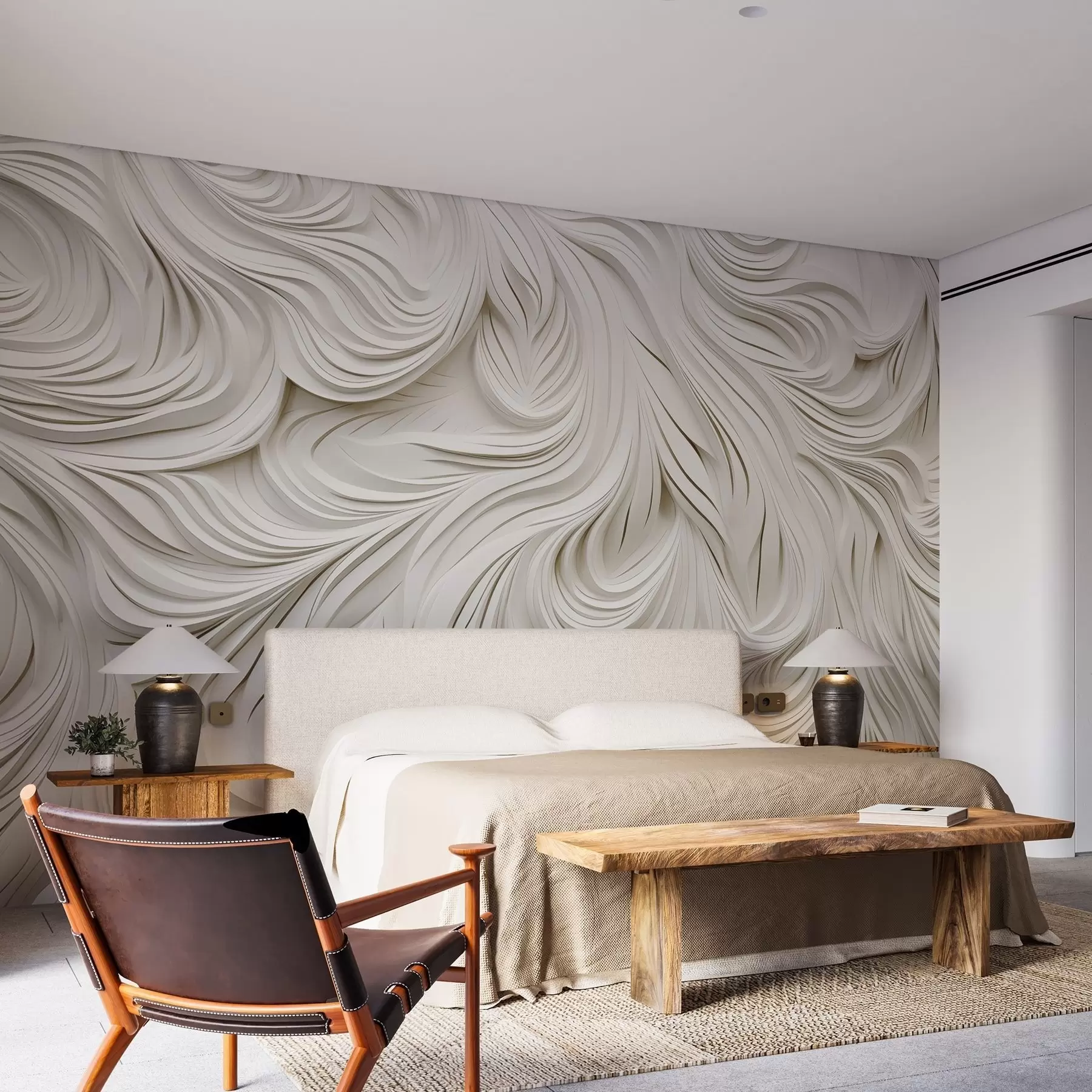 Fototapet Objemový vzor na stěně v jasných barvách w02010