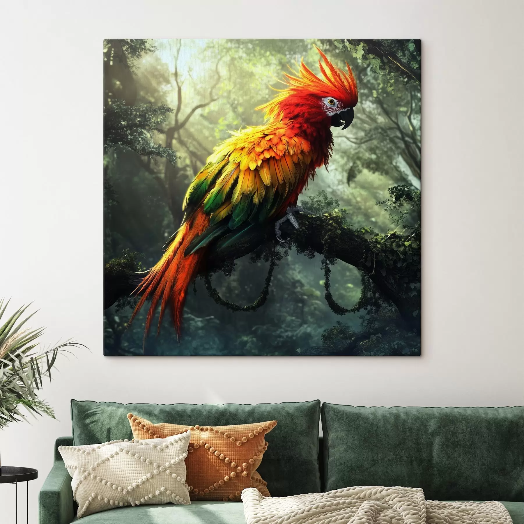 Obraz Barevný papoušek v džungli Č. s41967
