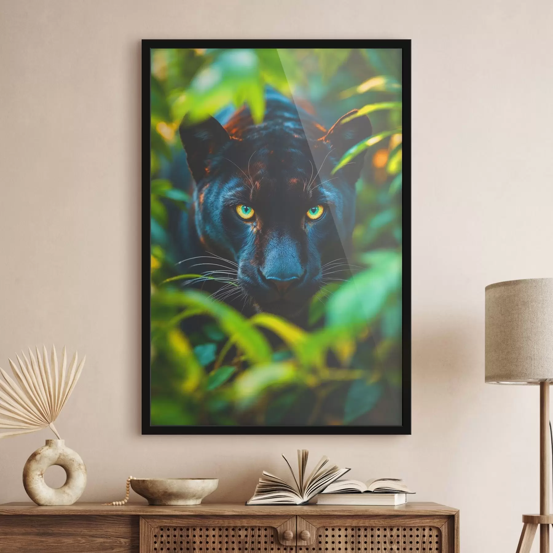 Obraz Černý panter v džungli Č. f41930