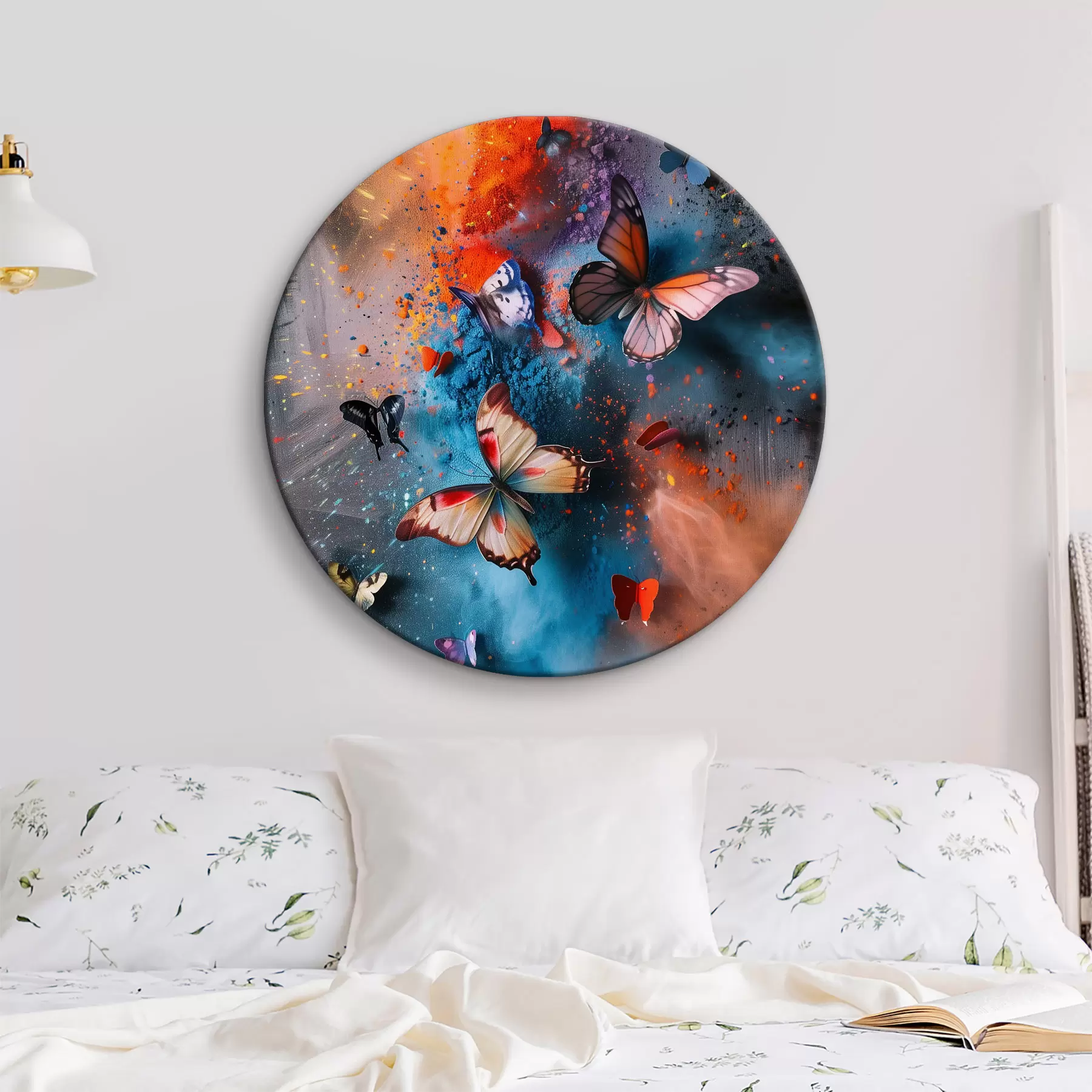 Obraz Motýli na pozadí cákance barvy Č. r39803