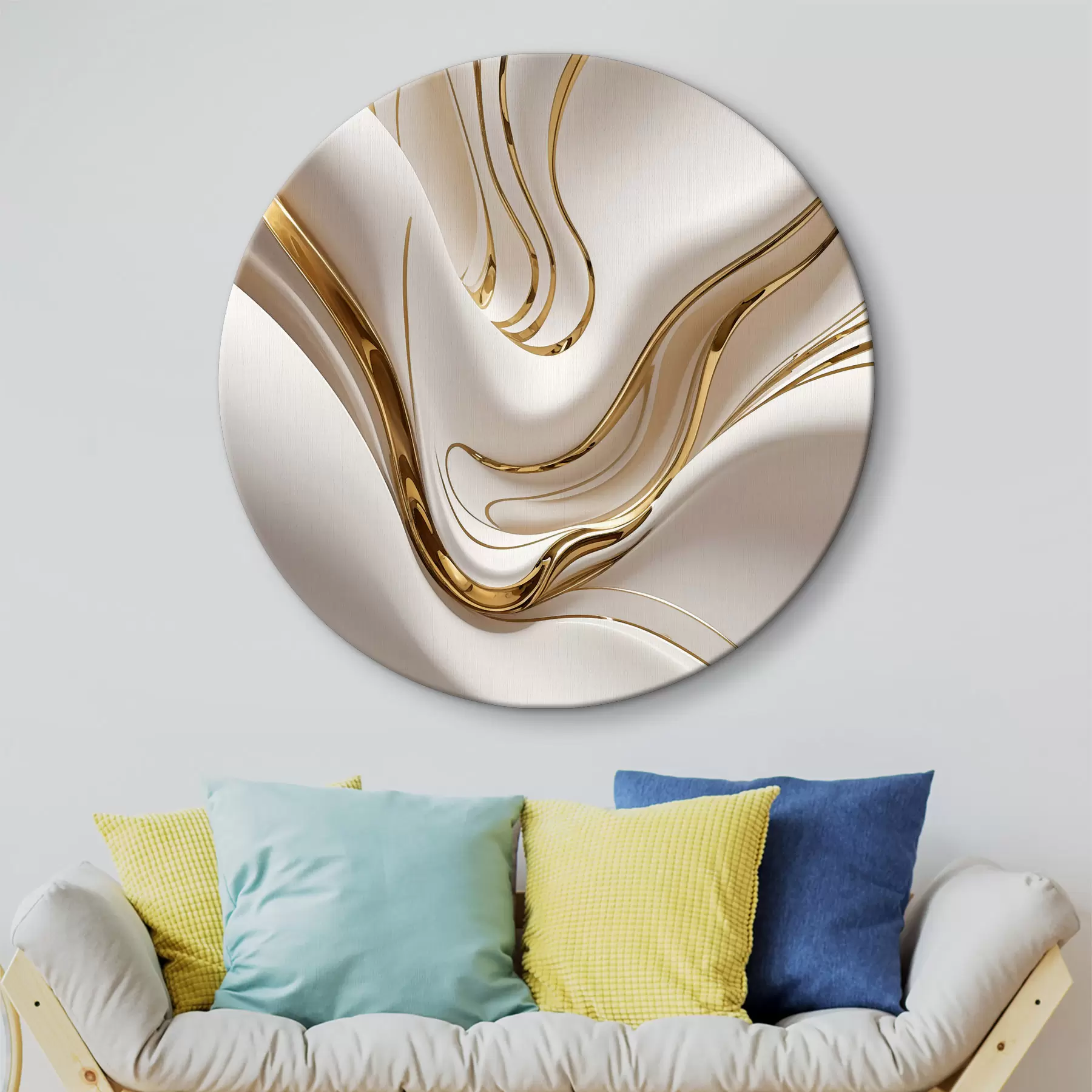 Obraz Tekoucí bílé abstraktní tvary připomínající tekutý nebo roztavený kov, dynamická kompozice Č. r38767