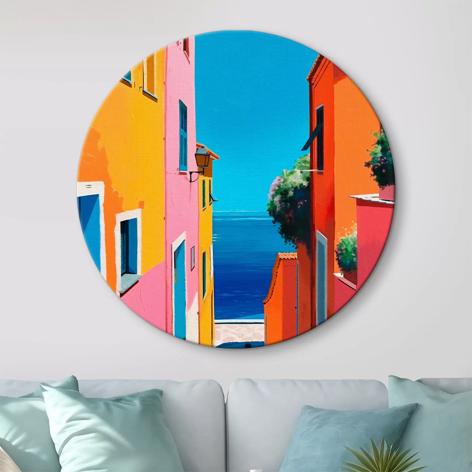 Obraz Výhled na moře a světlé ulice Č. r39582