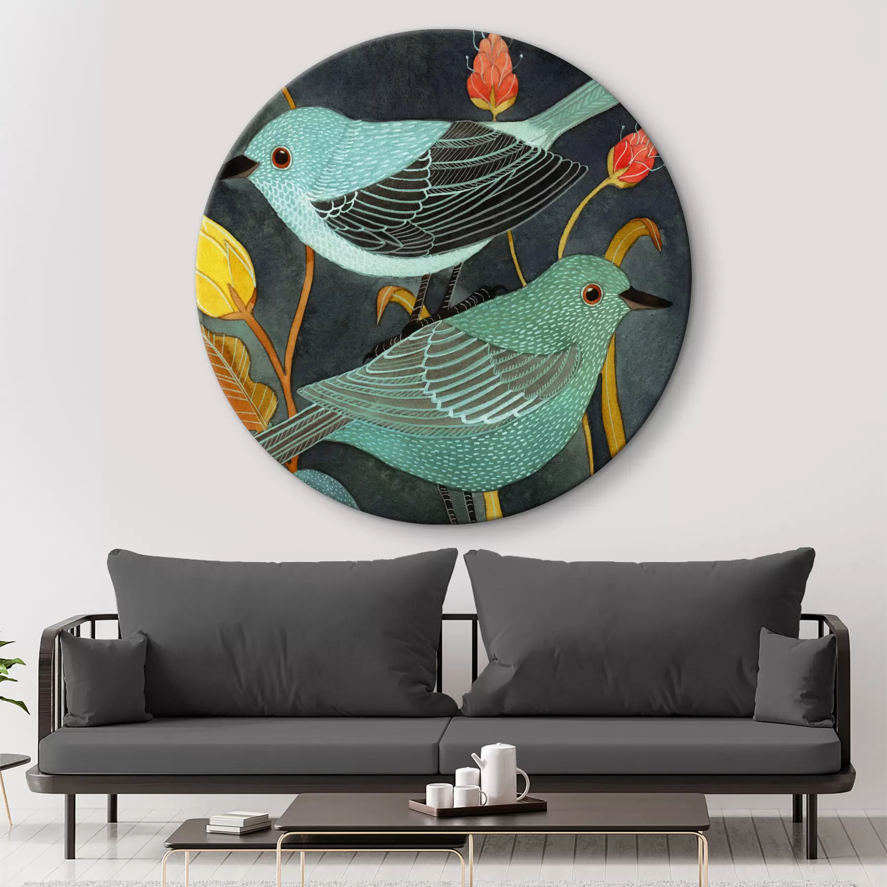 Obraz Tři ptáci se rozhlížejí Č. r03061