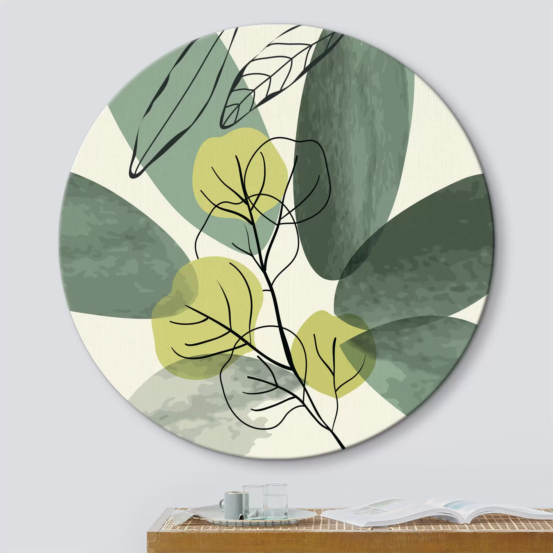 Obraz Akvarelová kresba boho listí Č. r36106