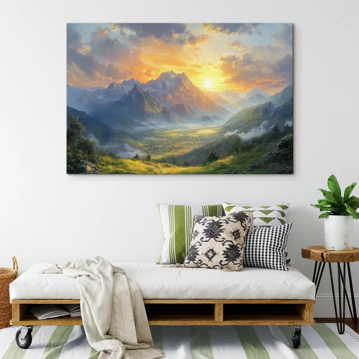 Obraz svítání v horách Č. s42004