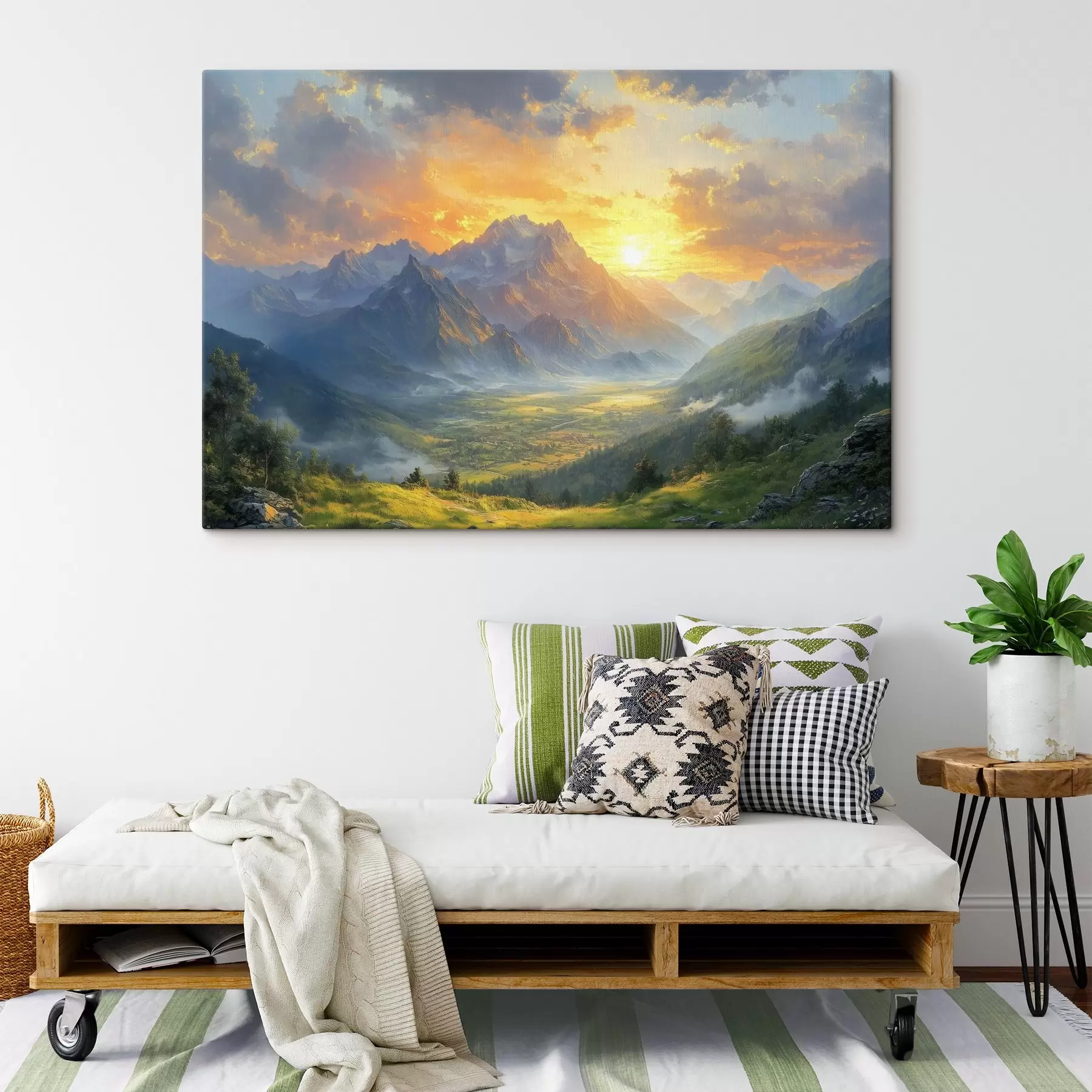 Obraz svítání v horách Č. s42004