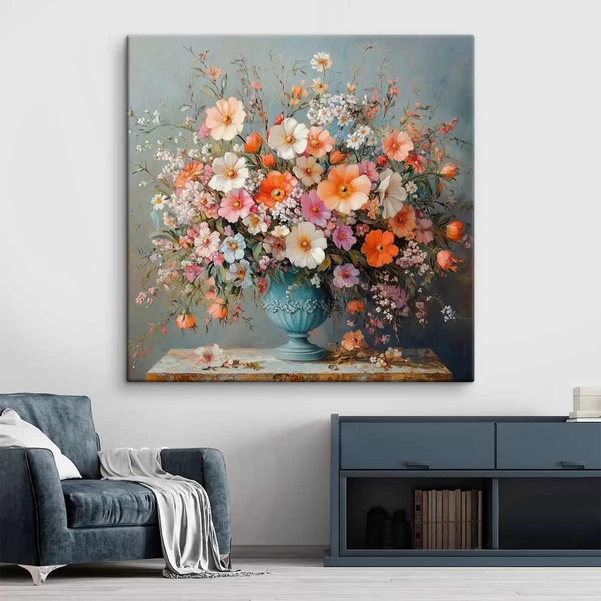 Obraz světlé polní květiny ve váze Č. s42022