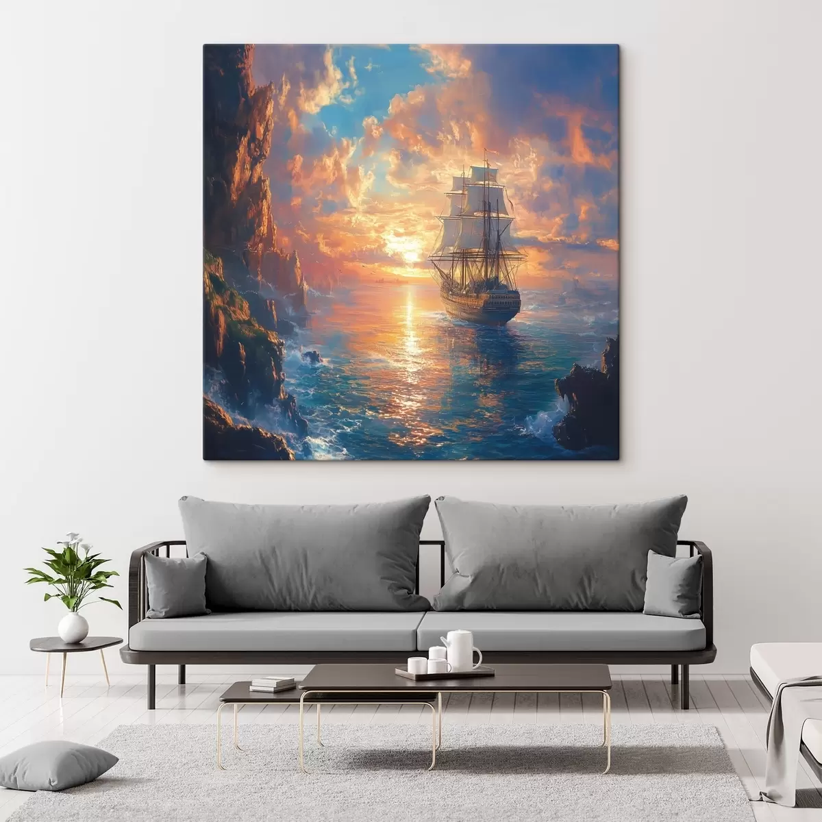 Obraz loď na moři Č. s42024