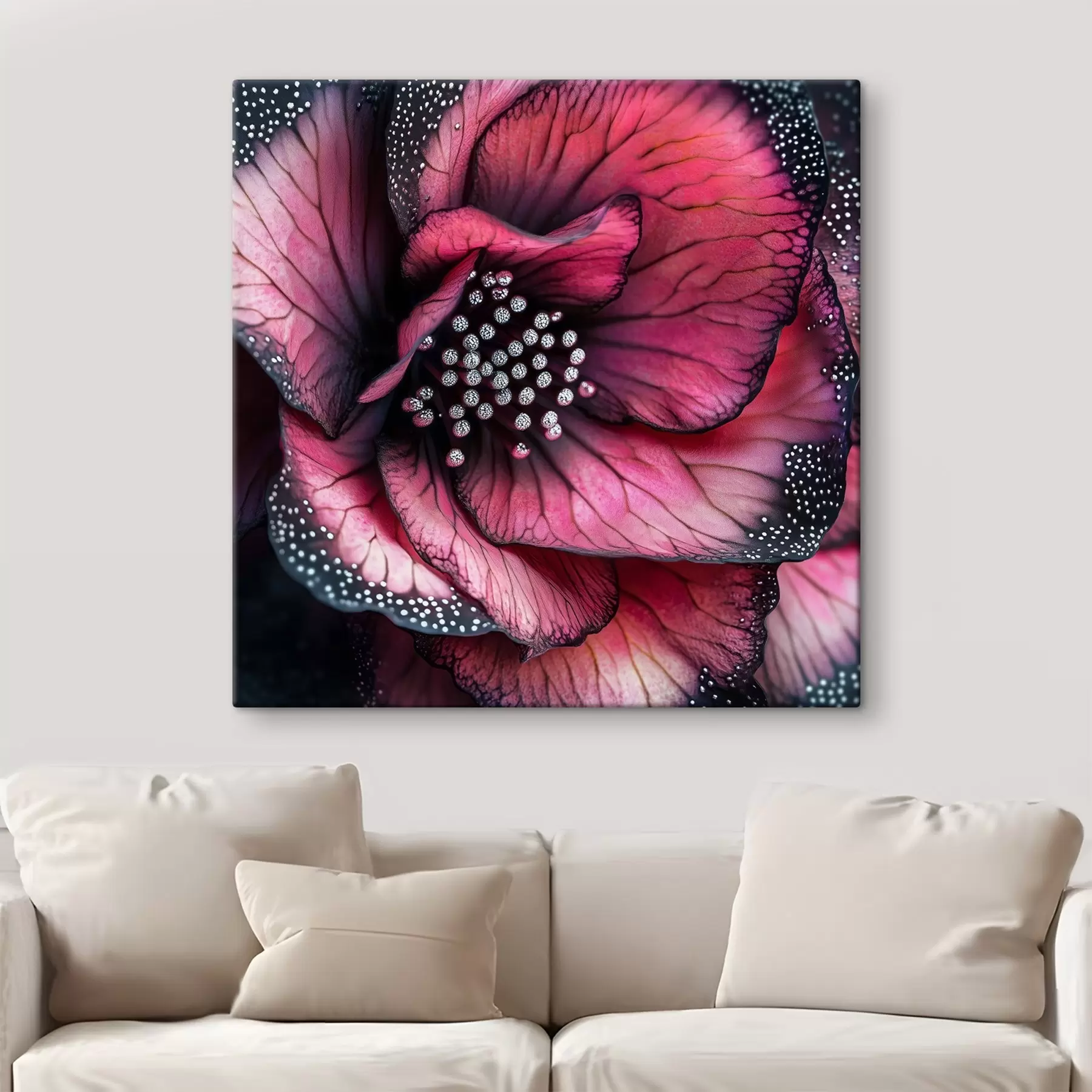 Obraz Luxusní begonie v červených a růžových odstínech Č. s41977