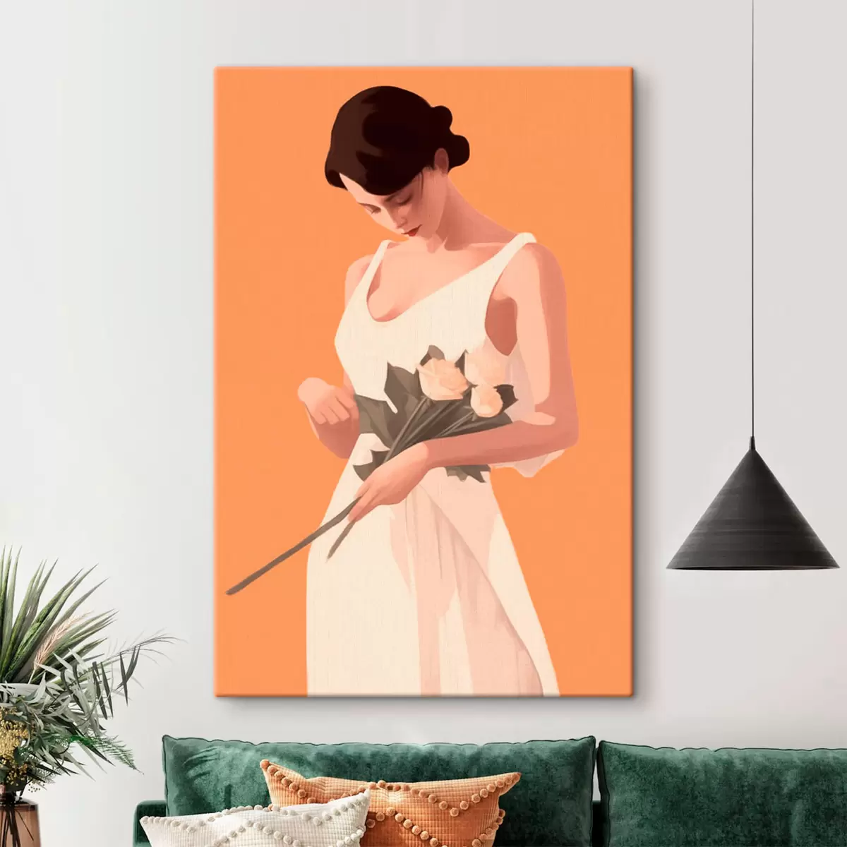 Obraz Dívka a květiny Č. s41798