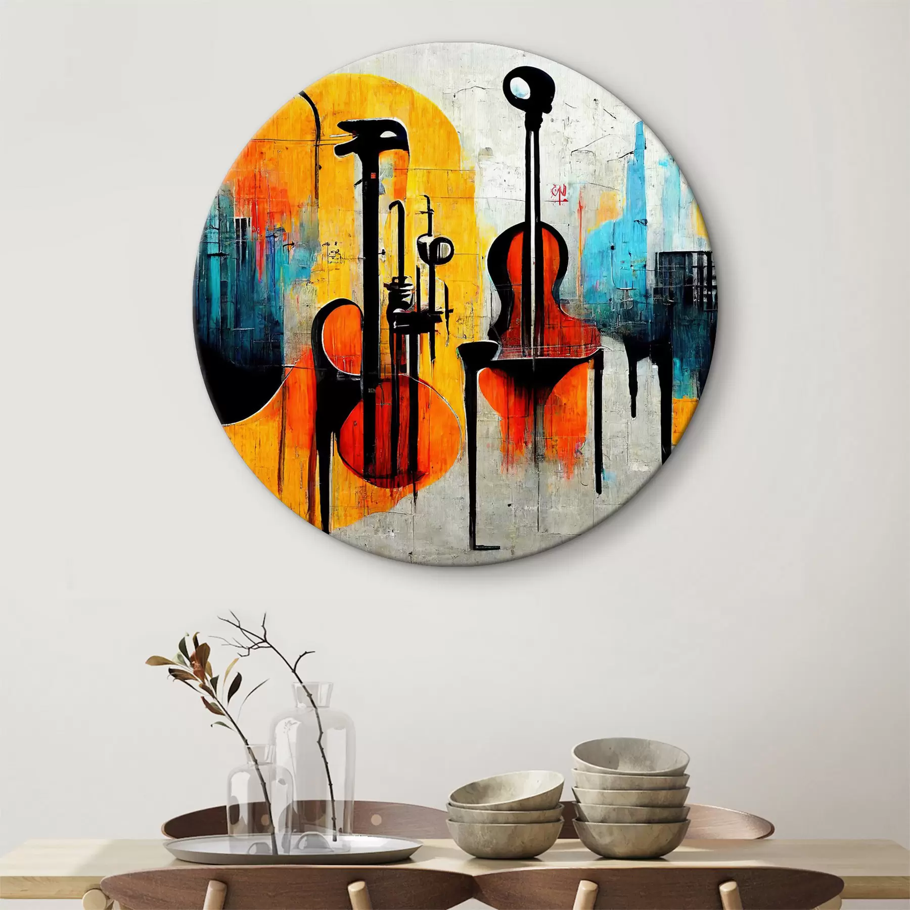 Obraz Hudební nástroj, umělecké barvy a nátěry Č. r33044