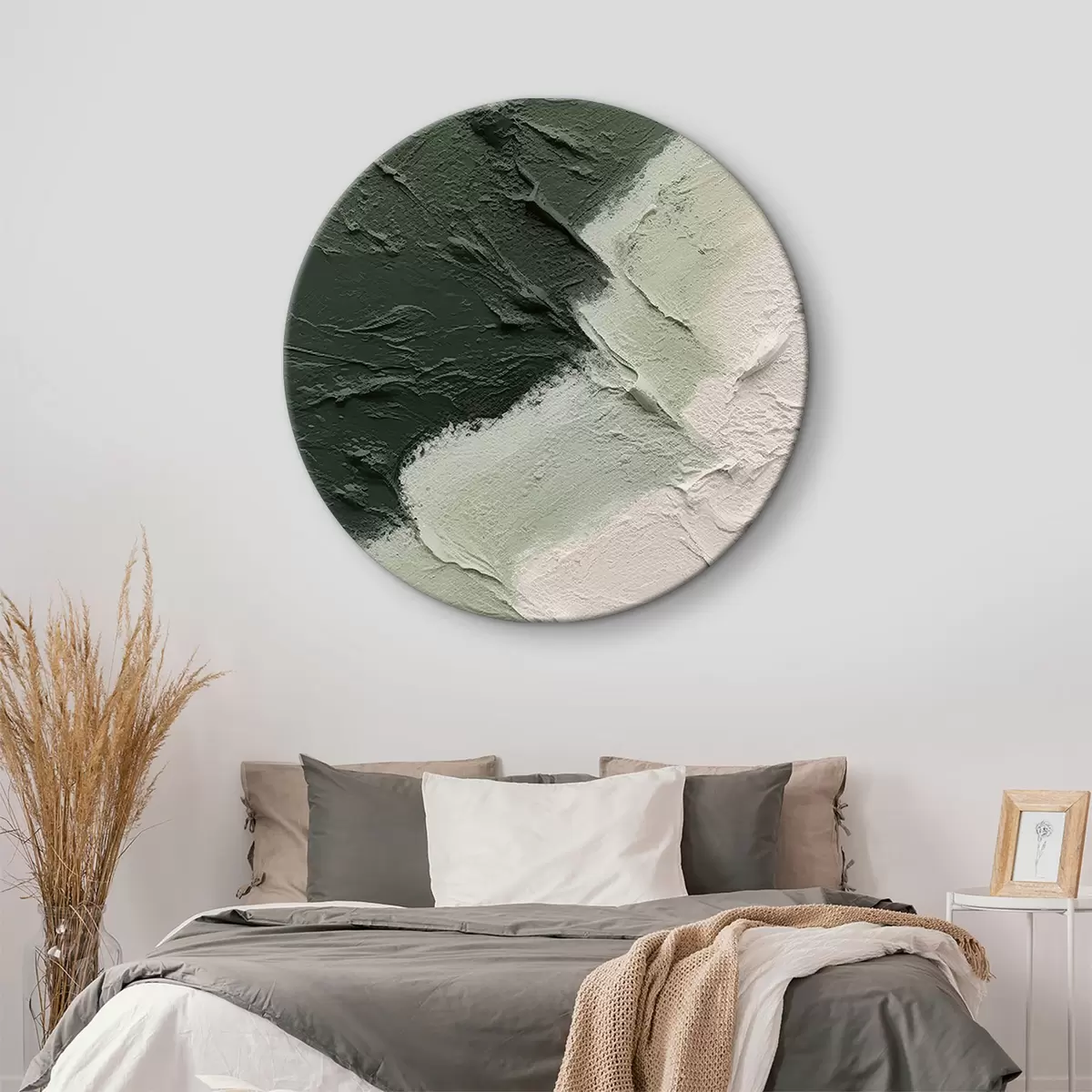 Kulaté obrazy Vintage geometrická iluze v minimalistickém stylu r35578