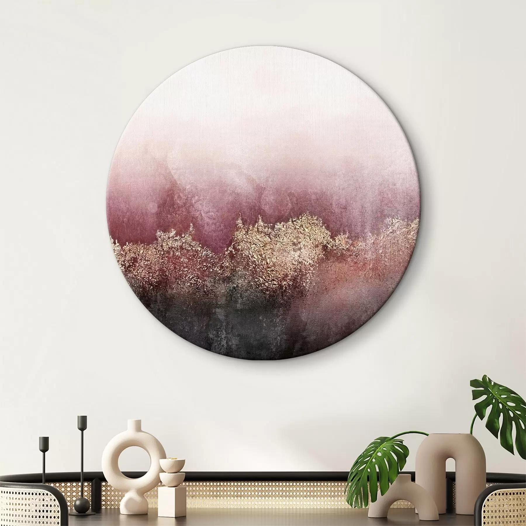 Obraz Abstrakce v odstínech vínové barvy Č. r35844